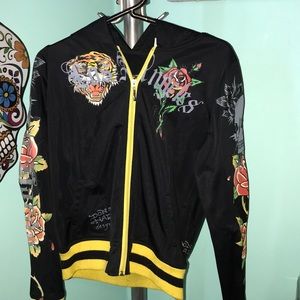 Ed hardy zip up sweatshirt